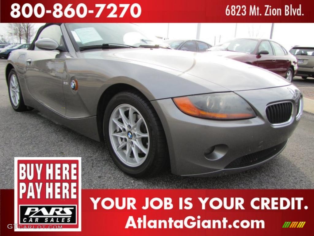 2003 Z4 2.5i Roadster - Sterling Grey Metallic / Black photo #4