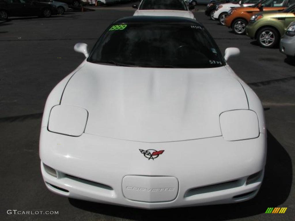 1999 Corvette Coupe - Arctic White / Black photo #3