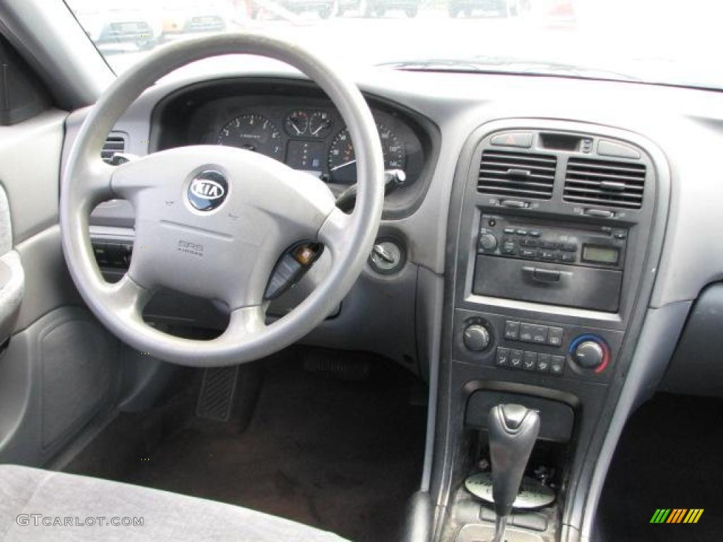 2003 Kia Optima LX Gray Dashboard Photo #46067671