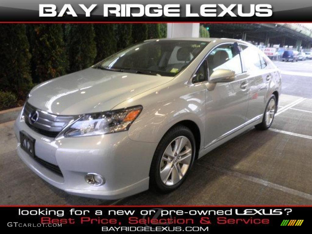2010 HS 250h Hybrid Premium - Tungsten Silver Pearl / Gray photo #1