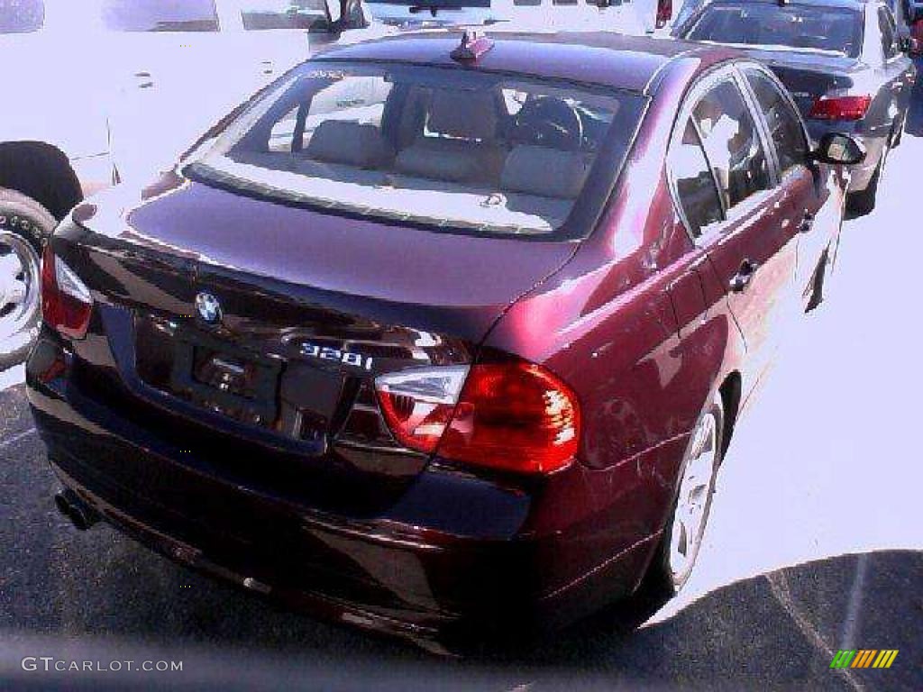 2008 3 Series 328i Sedan - Barbera Red Metallic / Beige photo #2