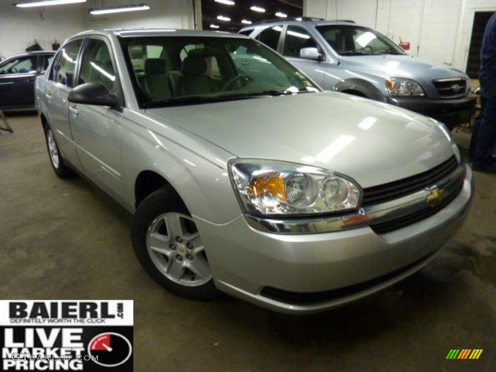 2005 Malibu LS V6 Sedan - Galaxy Silver Metallic / Gray photo #1