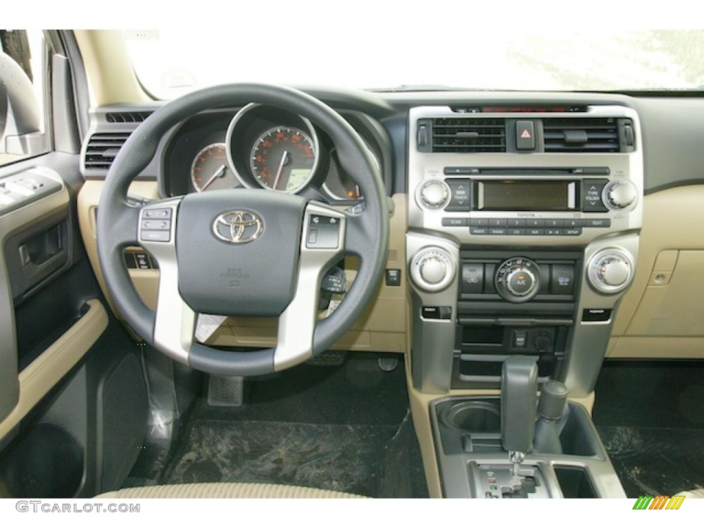 2011 Toyota 4Runner SR5 4x4 Sand Beige Dashboard Photo #46072468