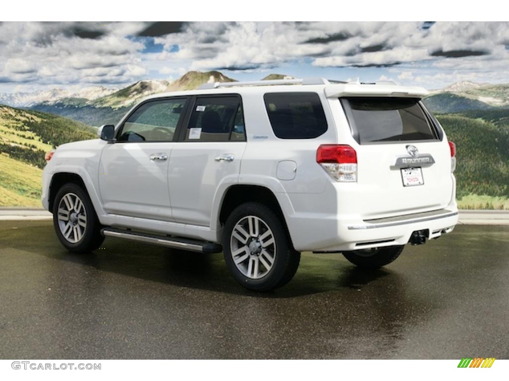 2011 4Runner Limited 4x4 - Blizzard White Pearl / Black Leather photo #3