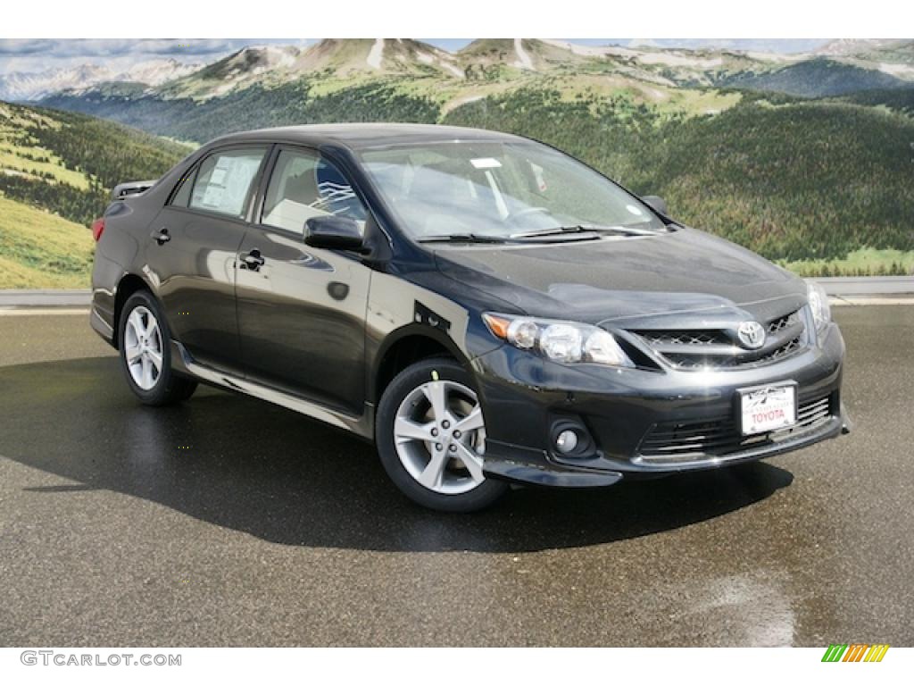 Black Sand Pearl 2011 Toyota Corolla S Exterior Photo #46072792