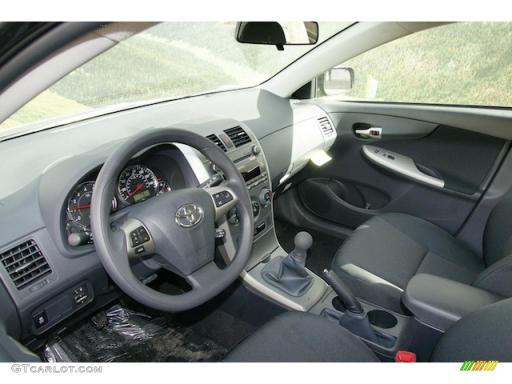2011 Toyota Corolla S Dark Charcoal Dashboard Photo #46072873