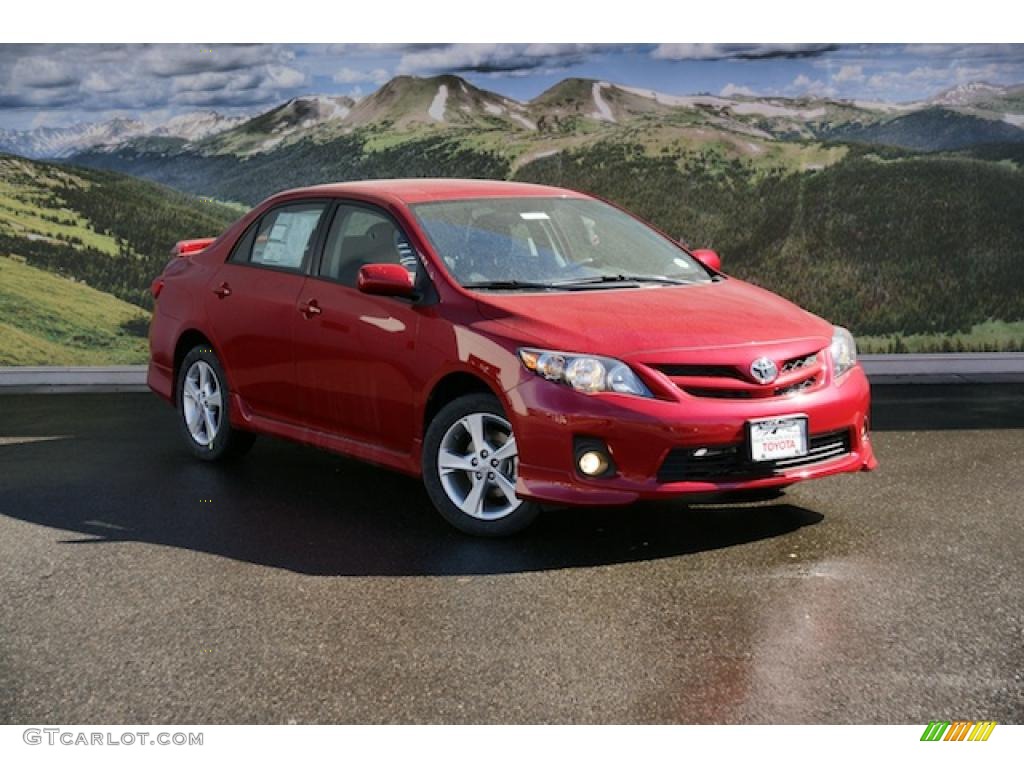 Barcelona Red Metallic 2011 Toyota Corolla S Exterior Photo #46072882