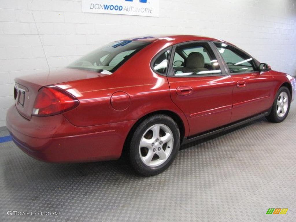 2000 Taurus SE - Toreador Red Metallic / Medium Parchment photo #3