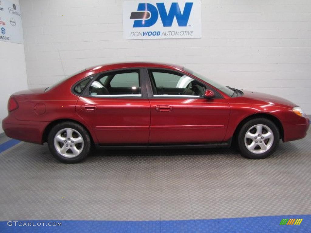 2000 Taurus SE - Toreador Red Metallic / Medium Parchment photo #6