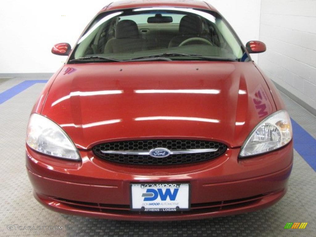 2000 Taurus SE - Toreador Red Metallic / Medium Parchment photo #7