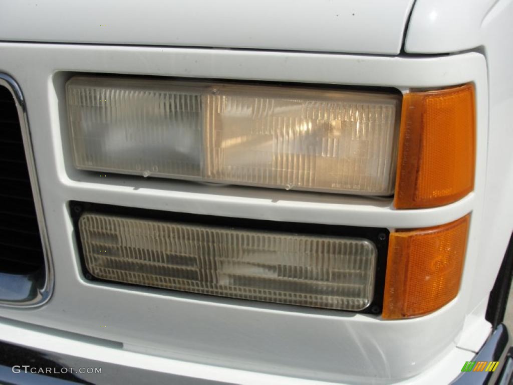 1997 Sierra 1500 SLE Extended Cab - Olympic White / Pewter Gray photo #10