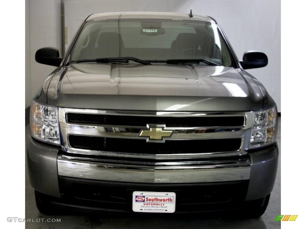 2007 Silverado 1500 LT Extended Cab 4x4 - Graystone Metallic / Ebony Black photo #4