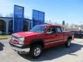 2004 Victory Red Chevrolet Silverado 2500HD LS Extended Cab 4x4  photo #1