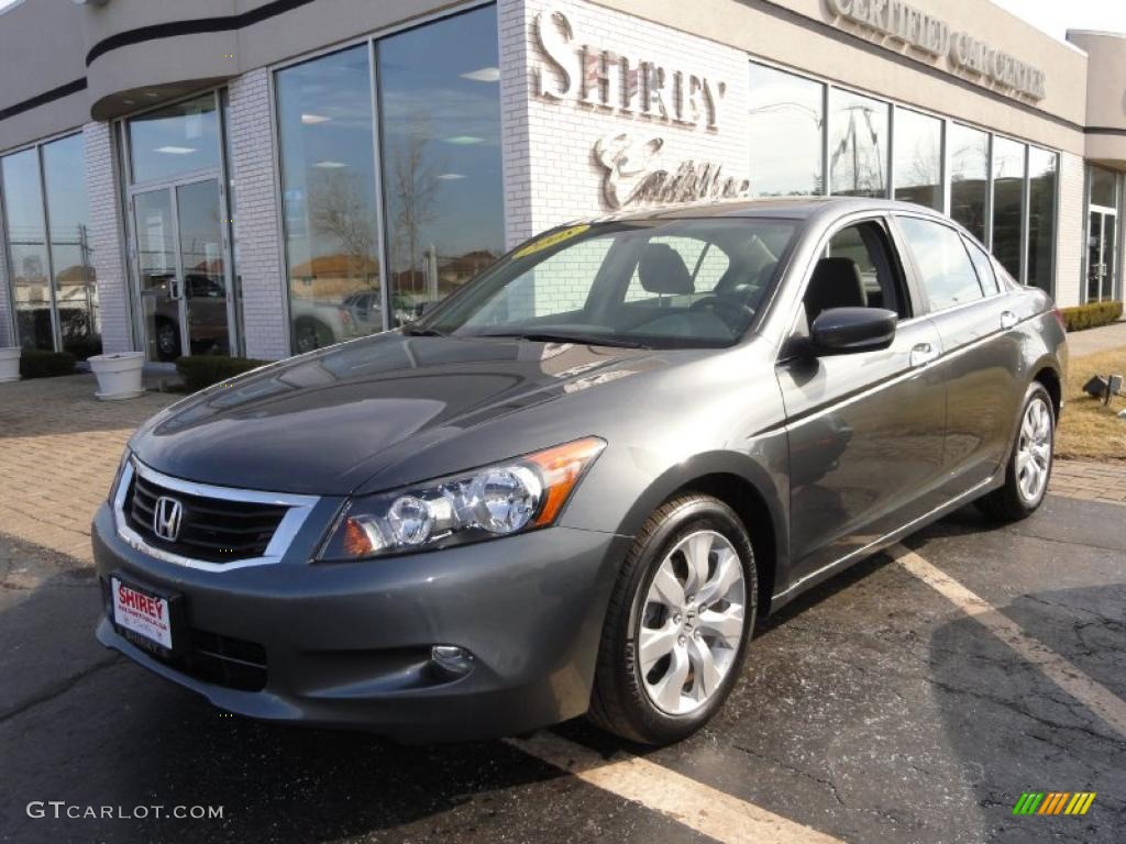 2008 Accord EX V6 Sedan - Polished Metal Metallic / Black photo #1