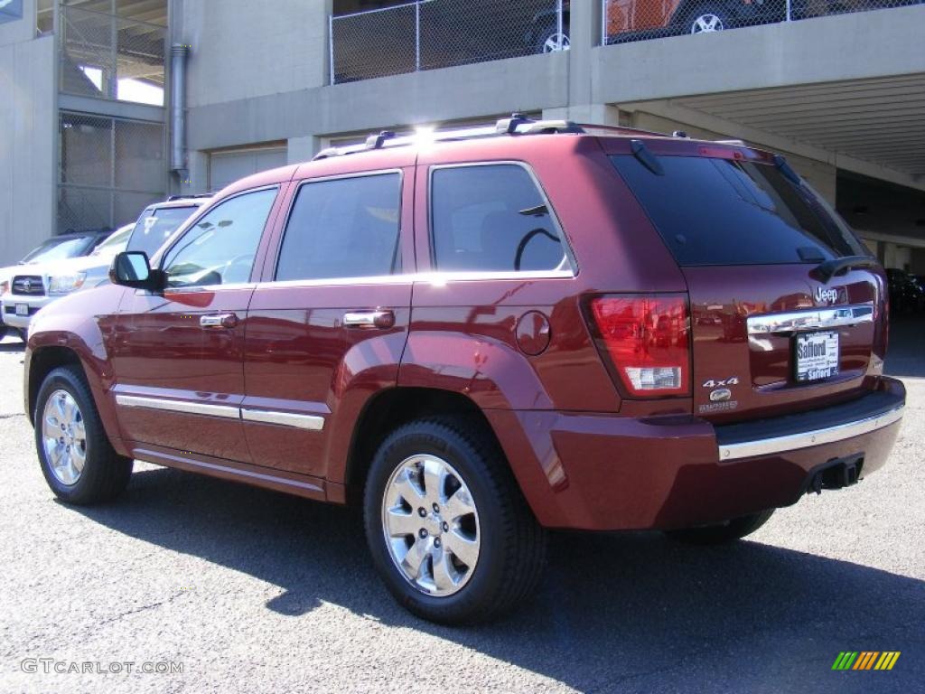 2008 Grand Cherokee Overland 4x4 - Red Rock Crystal Pearl / Dark Khaki/Light Graystone photo #7