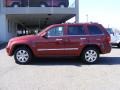 2008 Red Rock Crystal Pearl Jeep Grand Cherokee Overland 4x4  photo #8