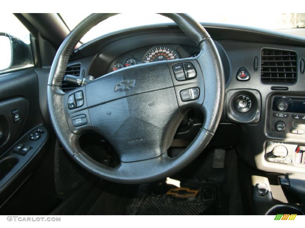 2005 Chevrolet Monte Carlo Supercharged SS Tony Stewart Signature Series Ebony Steering Wheel Photo #46080710