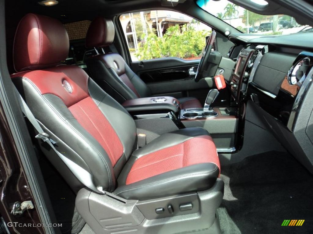 Harley Davidson Lava Red/Black Interior 2010 Ford F150 Harley-Davidson SuperCrew Photo #46081148