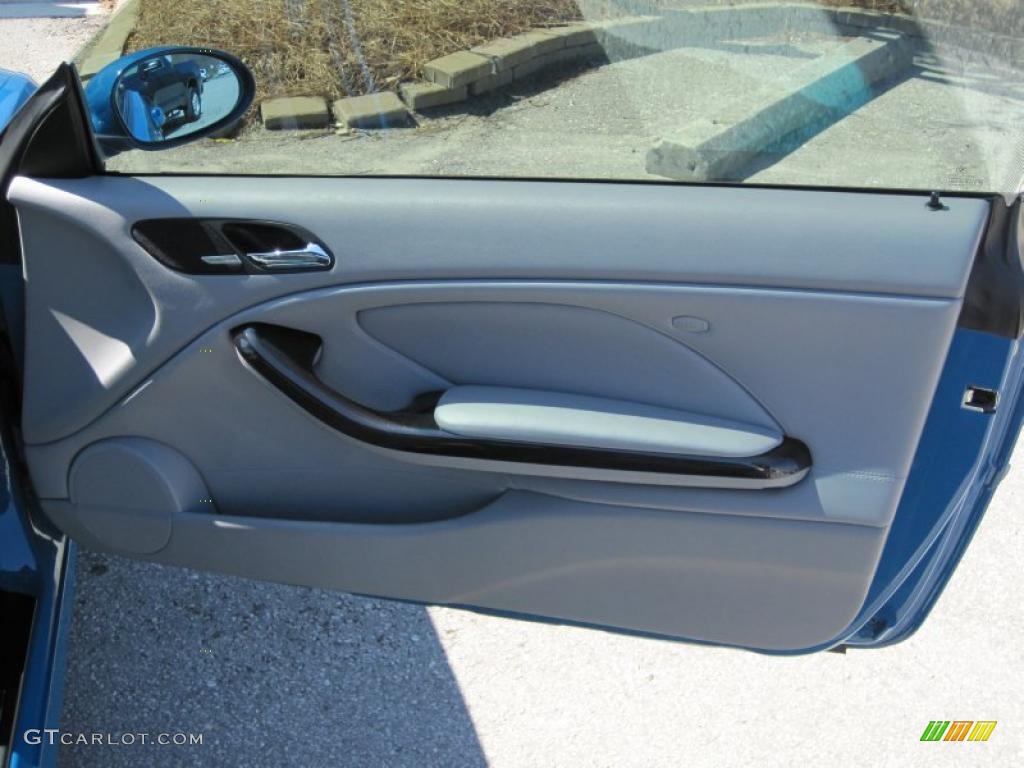 2001 BMW M3 Coupe Grey Door Panel Photo #46081943