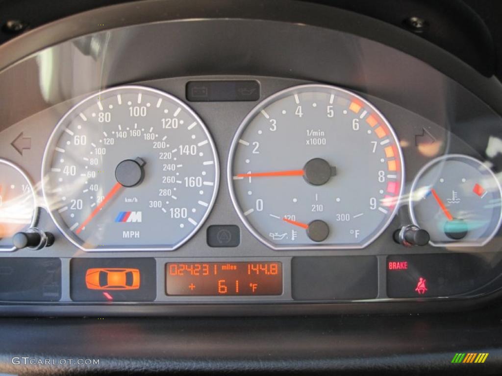 2001 BMW M3 Coupe Gauges Photo #46081976