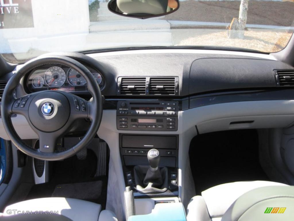 2001 BMW M3 Coupe Grey Dashboard Photo #46081991