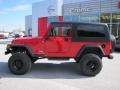 2004 Flame Red Jeep Wrangler Unlimited 4x4  photo #2
