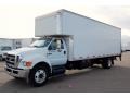 Oxford White 2008 Ford F750 Super Duty XL Chassis Regular Cab Moving Truck