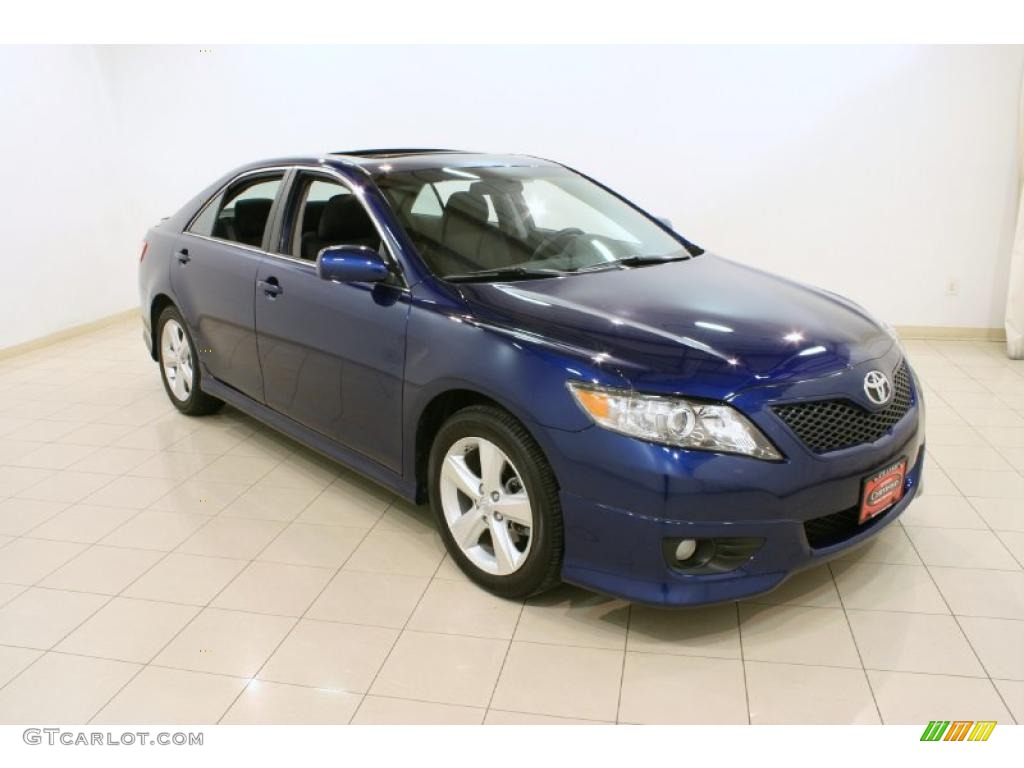 2011 Camry SE - Blue Ribbon Metallic / Dark Charcoal photo #1