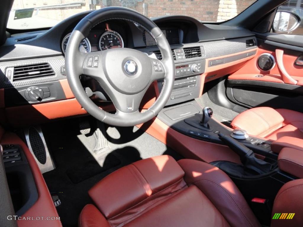 2008 BMW M3 Convertible Fox Red Dashboard Photo #46084377