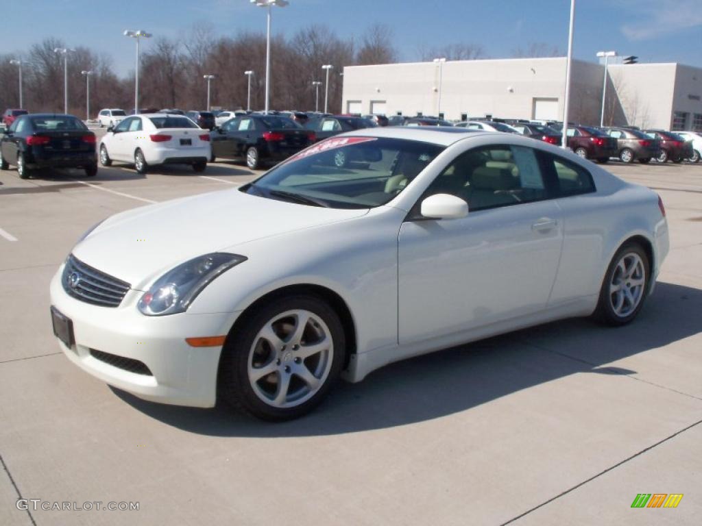 2004 G 35 Coupe - Ivory White Pearl / Willow photo #3