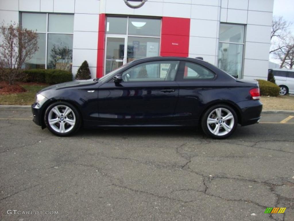 2008 1 Series 128i Coupe - Monaco Blue Metallic / Grey photo #2