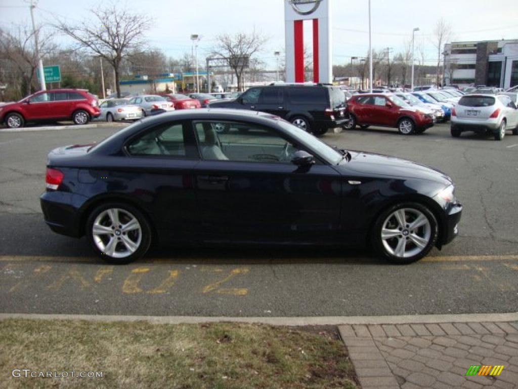 2008 1 Series 128i Coupe - Monaco Blue Metallic / Grey photo #8