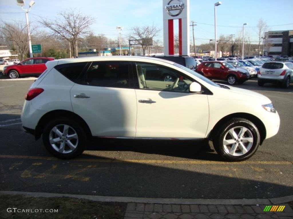 2010 Murano S AWD - Glacier White Pearl / Beige photo #8