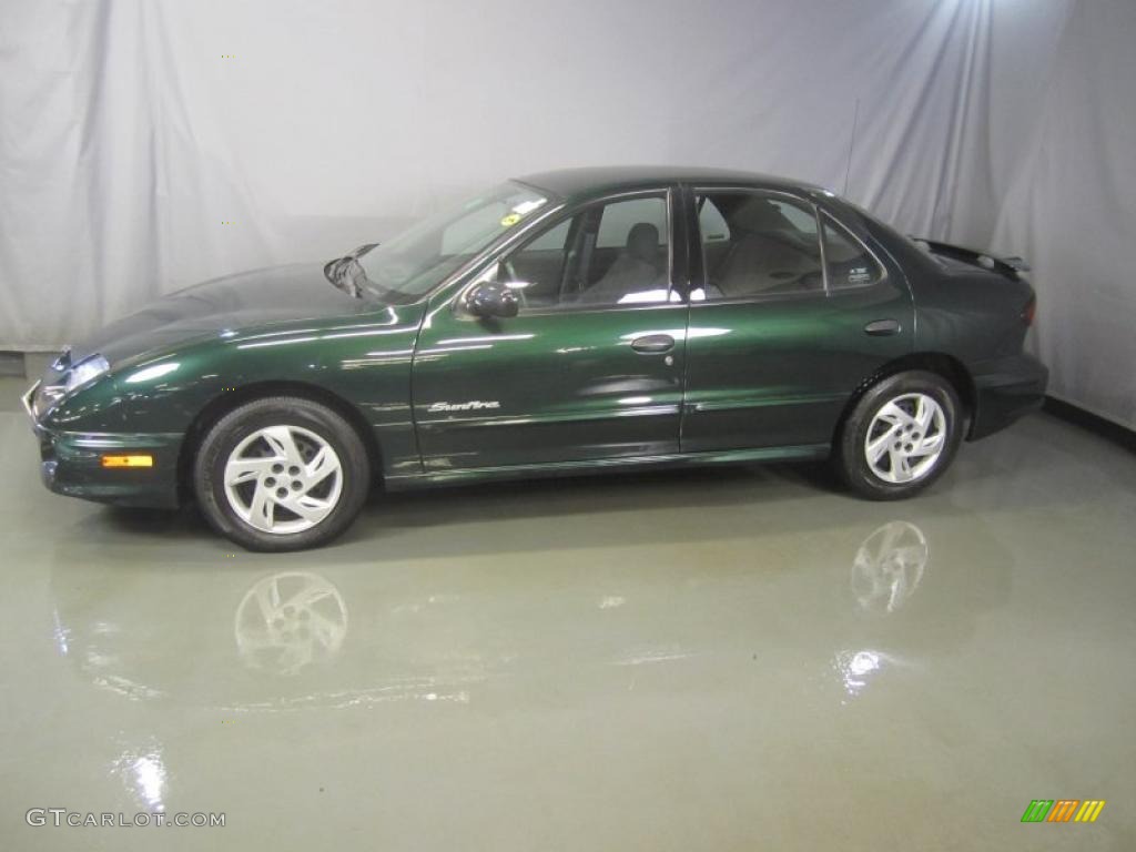 Polo Green Metallic 2002 Pontiac Sunfire SE Sedan Exterior Photo #46086881