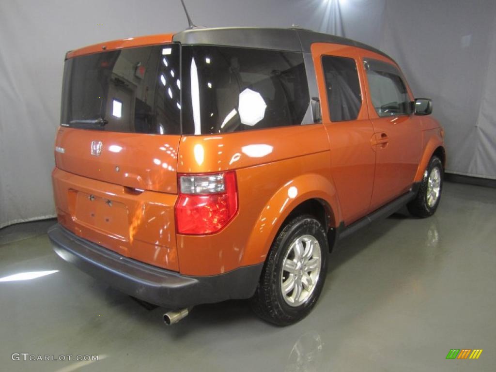 2008 Element EX AWD - Tangerine Orange Metallic / Gray/Black photo #9