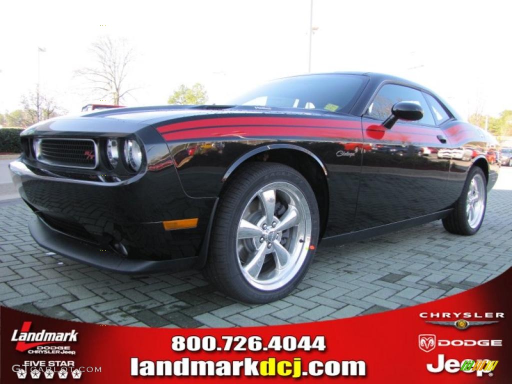 2011 Challenger R/T Classic - Brilliant Black Crystal Pearl / Dark Slate Gray photo #1