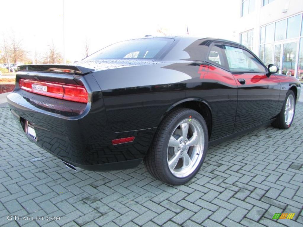 Brilliant Black Crystal Pearl 2011 Dodge Challenger R/T Classic Exterior Photo #46087085