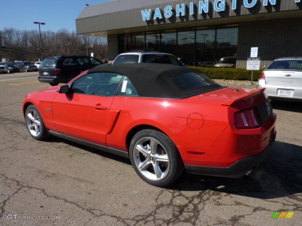 2012 Mustang GT Premium Convertible - Race Red / Charcoal Black/Cashmere photo #2