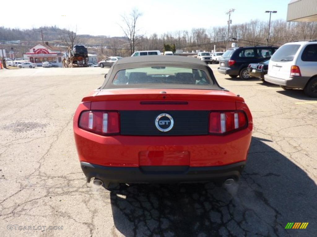 2012 Mustang GT Premium Convertible - Race Red / Charcoal Black/Cashmere photo #3