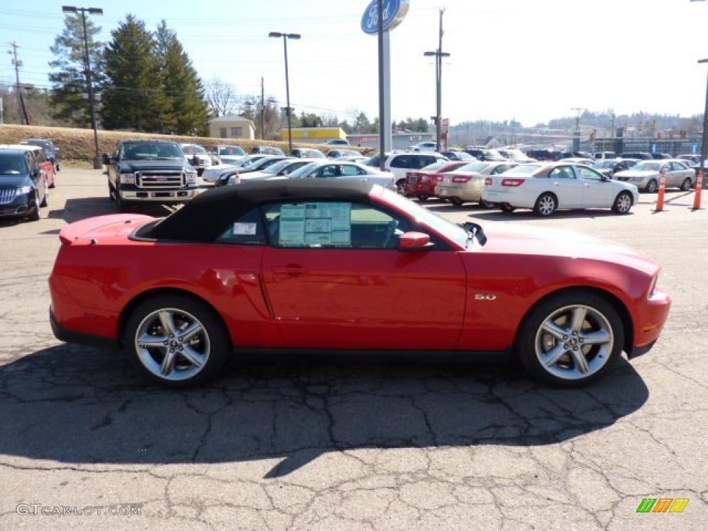2012 Mustang GT Premium Convertible - Race Red / Charcoal Black/Cashmere photo #5