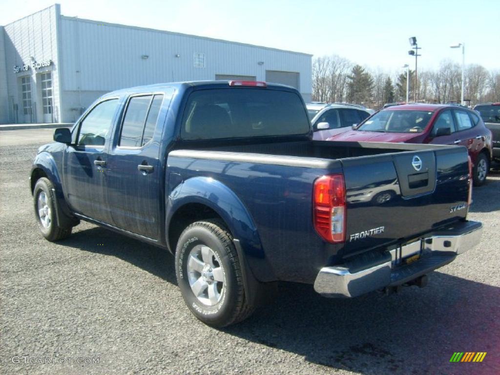 Navy Blue 2011 Nissan Frontier SV Crew Cab 4x4 Exterior Photo #46088558