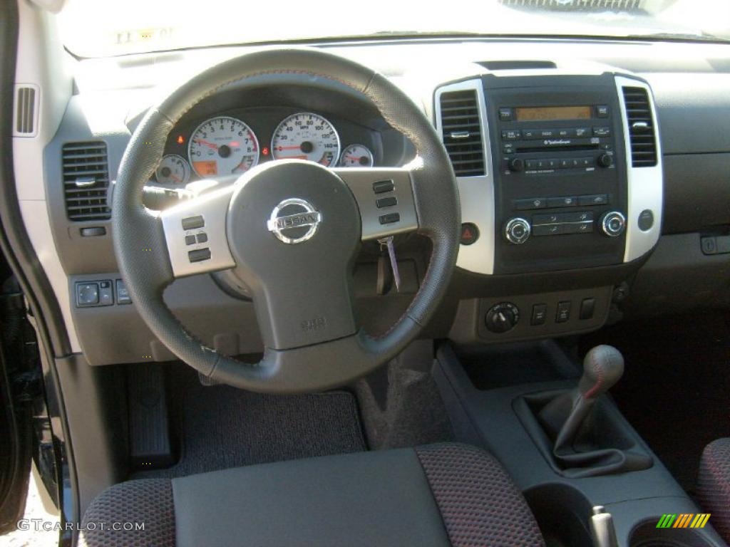 2011 Nissan Frontier Pro-4X Crew Cab 4x4 Pro 4X Graphite/Red Dashboard Photo #46088765