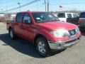 2011 Red Alert Nissan Frontier SV Crew Cab 4x4  photo #9