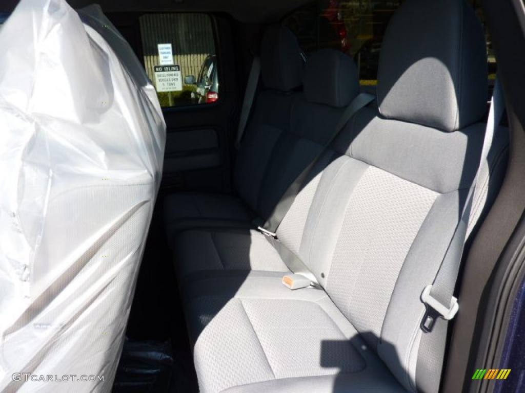 2011 F150 XLT SuperCab 4x4 - Dark Blue Pearl Metallic / Steel Gray photo #13