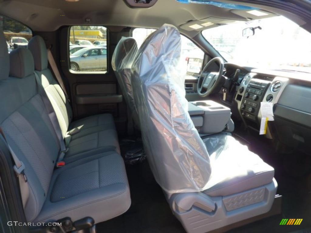 2011 F150 XLT SuperCab 4x4 - Dark Blue Pearl Metallic / Steel Gray photo #15