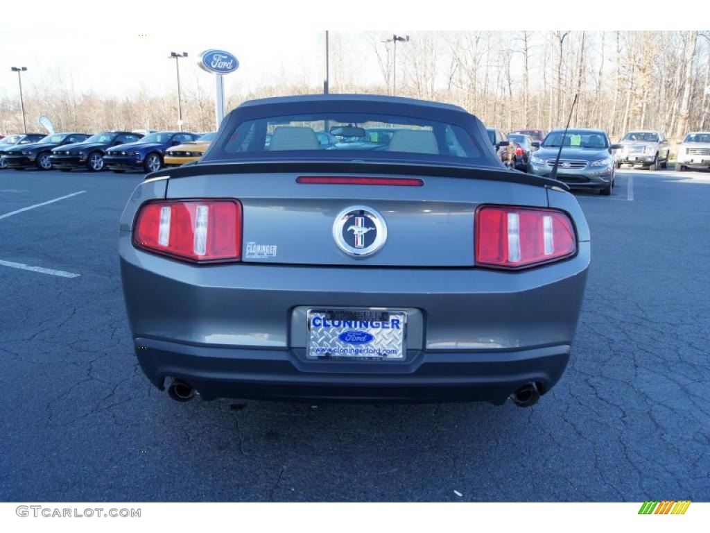 2011 Mustang V6 Premium Convertible - Sterling Gray Metallic / Stone photo #4