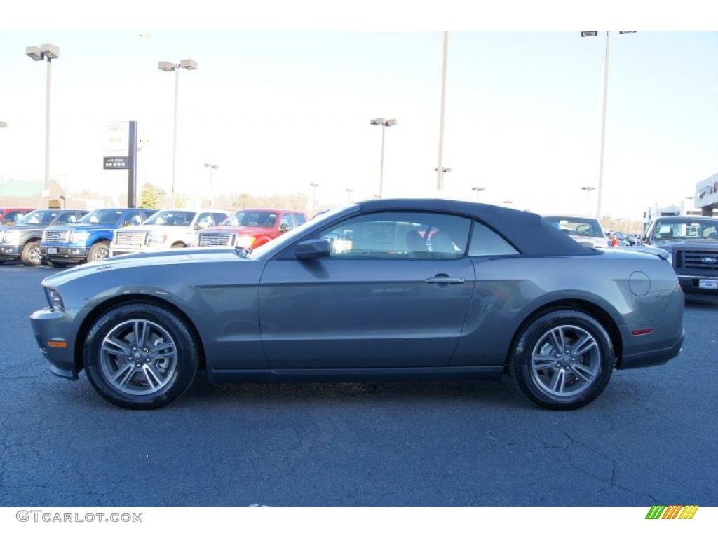 2011 Mustang V6 Premium Convertible - Sterling Gray Metallic / Stone photo #5