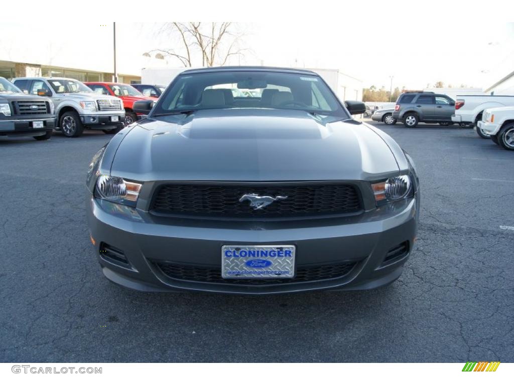 2011 Mustang V6 Premium Convertible - Sterling Gray Metallic / Stone photo #7