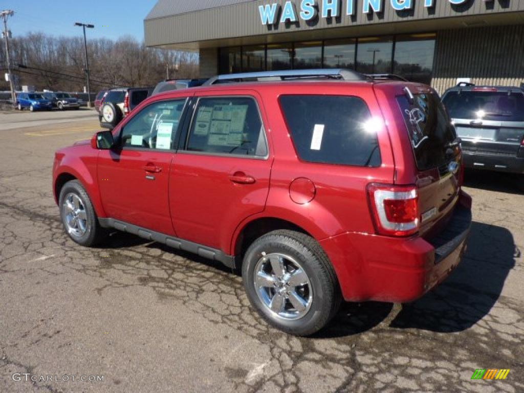 2011 Escape Limited 4WD - Sangria Red Metallic / Camel photo #2