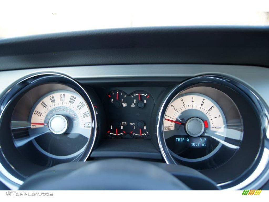 2011 Mustang V6 Premium Convertible - Sterling Gray Metallic / Stone photo #19